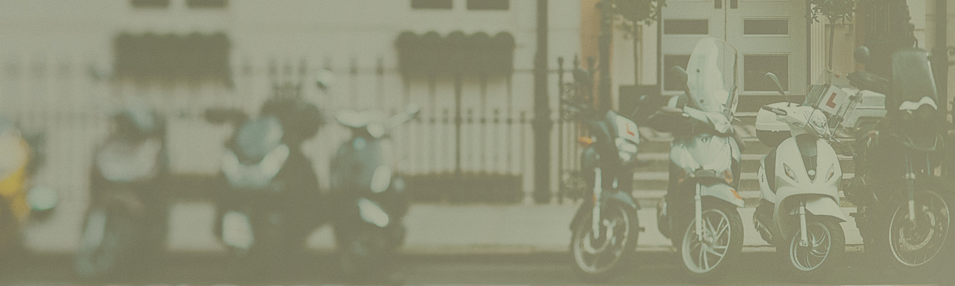 Marketing - Nice Scooters Lined Up On The Street - Background Image | Digital C4