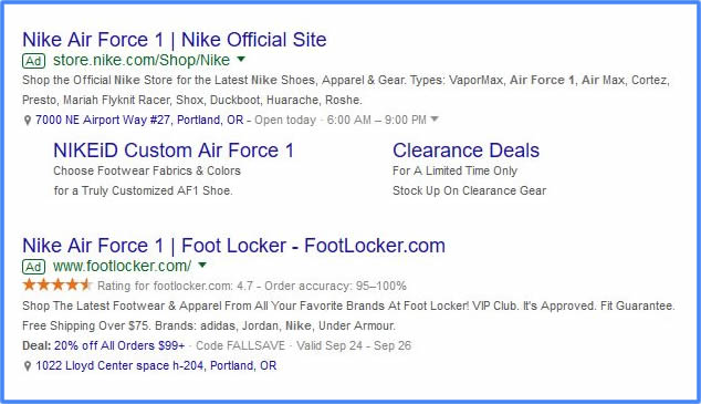 Google Ads Sitelinks