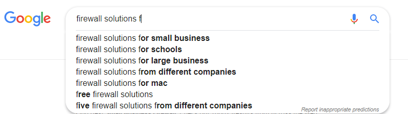 Google Search Recommendations