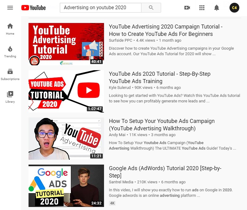 YouTube Search Results - Titles, Descriptions, and Thumbnails
