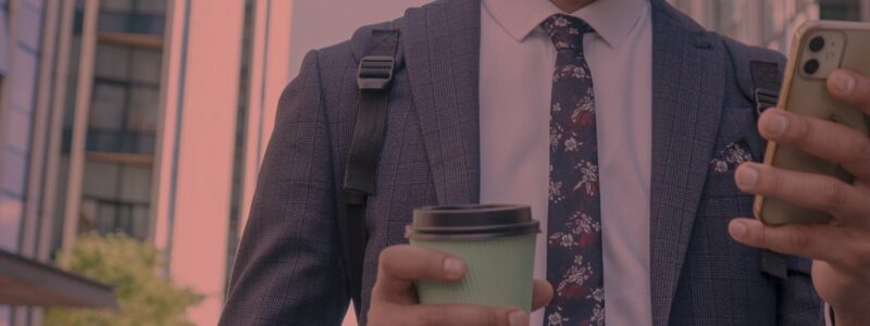 B2B marketing professional reviewing data strategy in a server room environment, representing Digital C4's approach to personalized content and lead generation